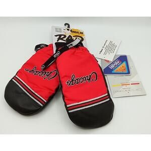 Chicago Bulls Classic RAD Snow Mittens Size Medium
